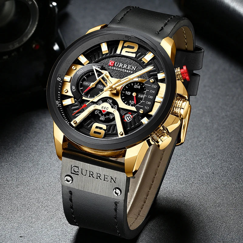 CURREN Luxury Chronograph Wristwatch
