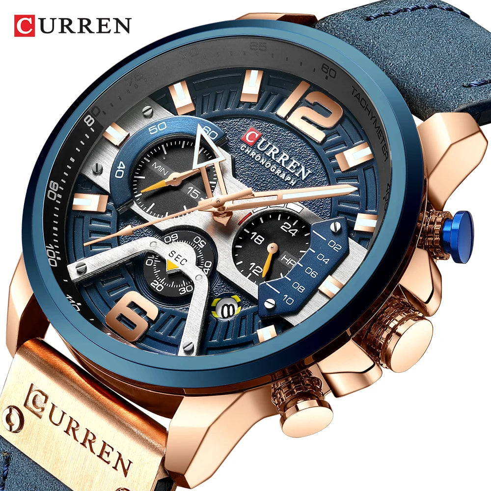CURREN Luxury Chronograph Wristwatch