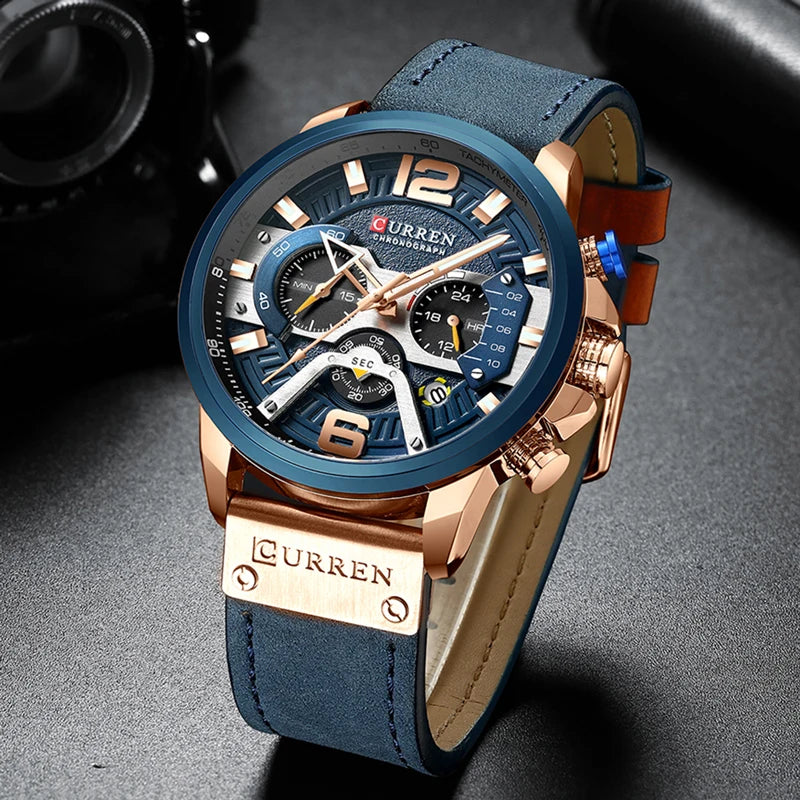 CURREN Luxury Chronograph Wristwatch