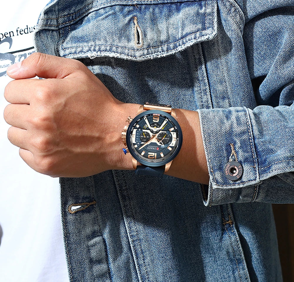 CURREN Luxury Chronograph Wristwatch