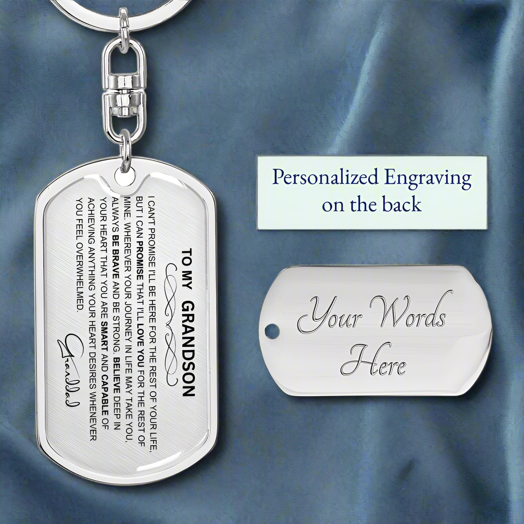 Timeless Grandfather-Grandson Keepsake Keychain