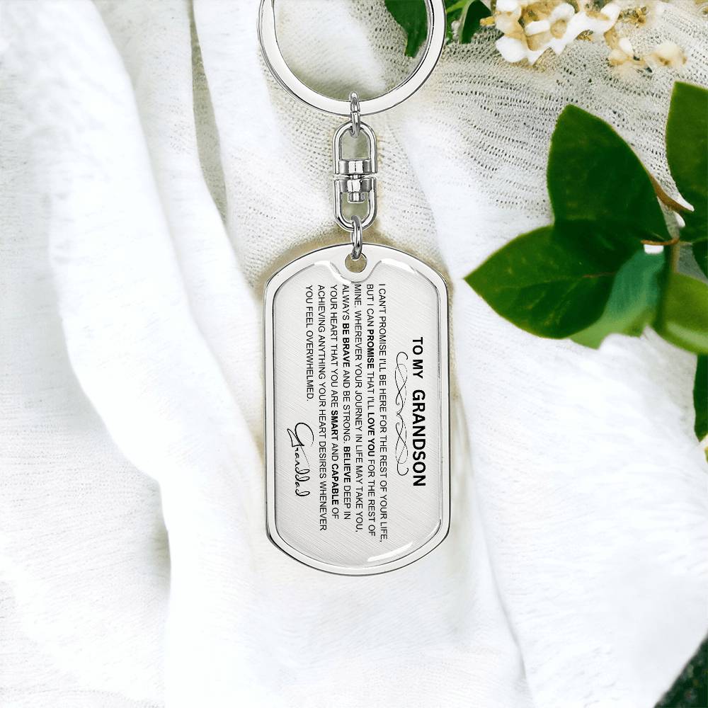 Timeless Grandfather-Grandson Keepsake Keychain