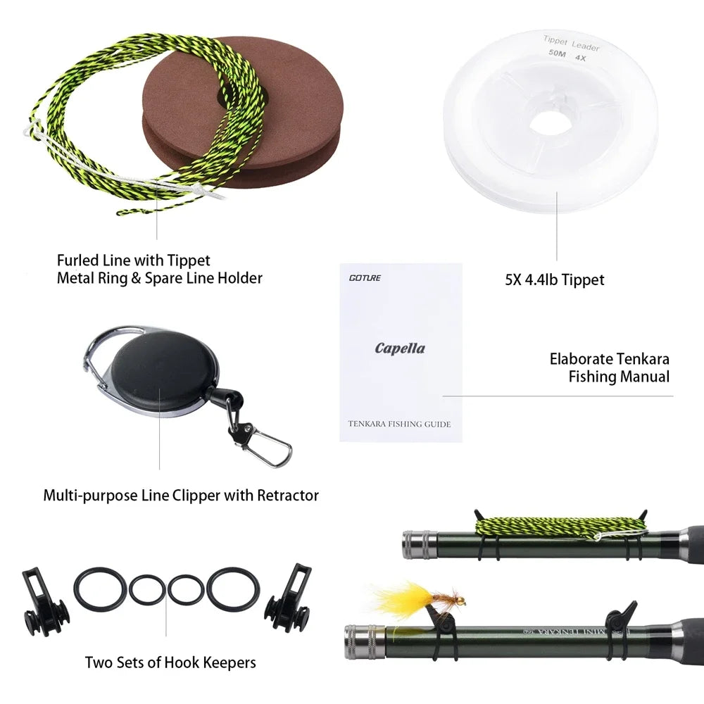 Tenkara Travel Fly Fishing Kit (Goture)