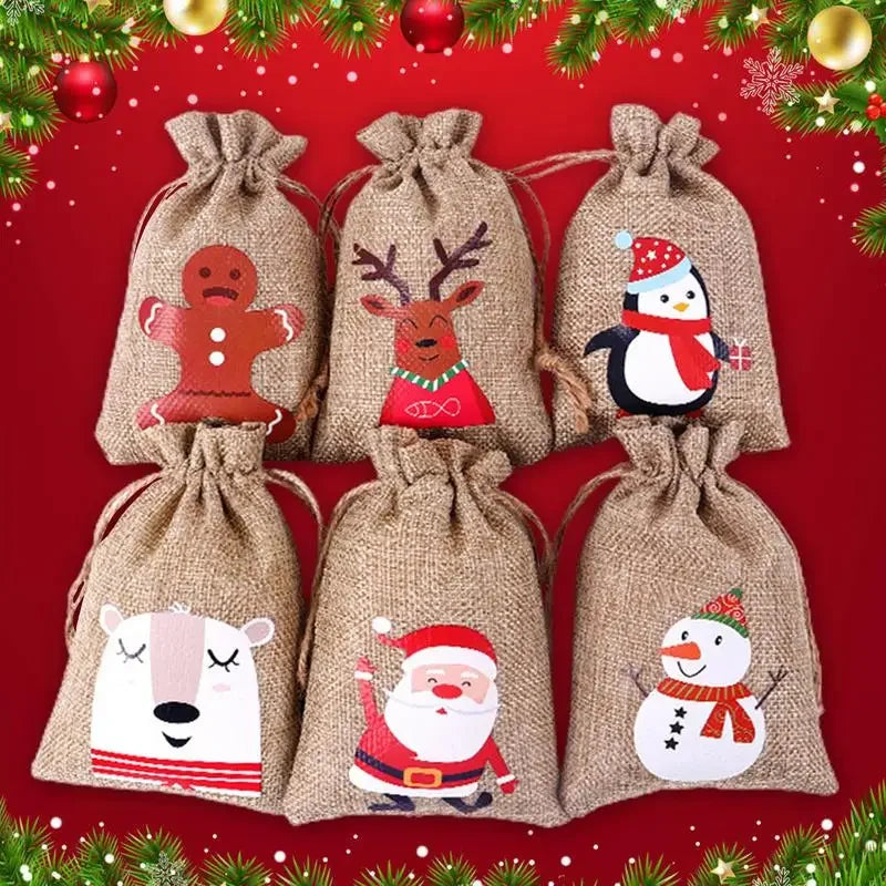 Santa's Surprise Advent Gift Bags