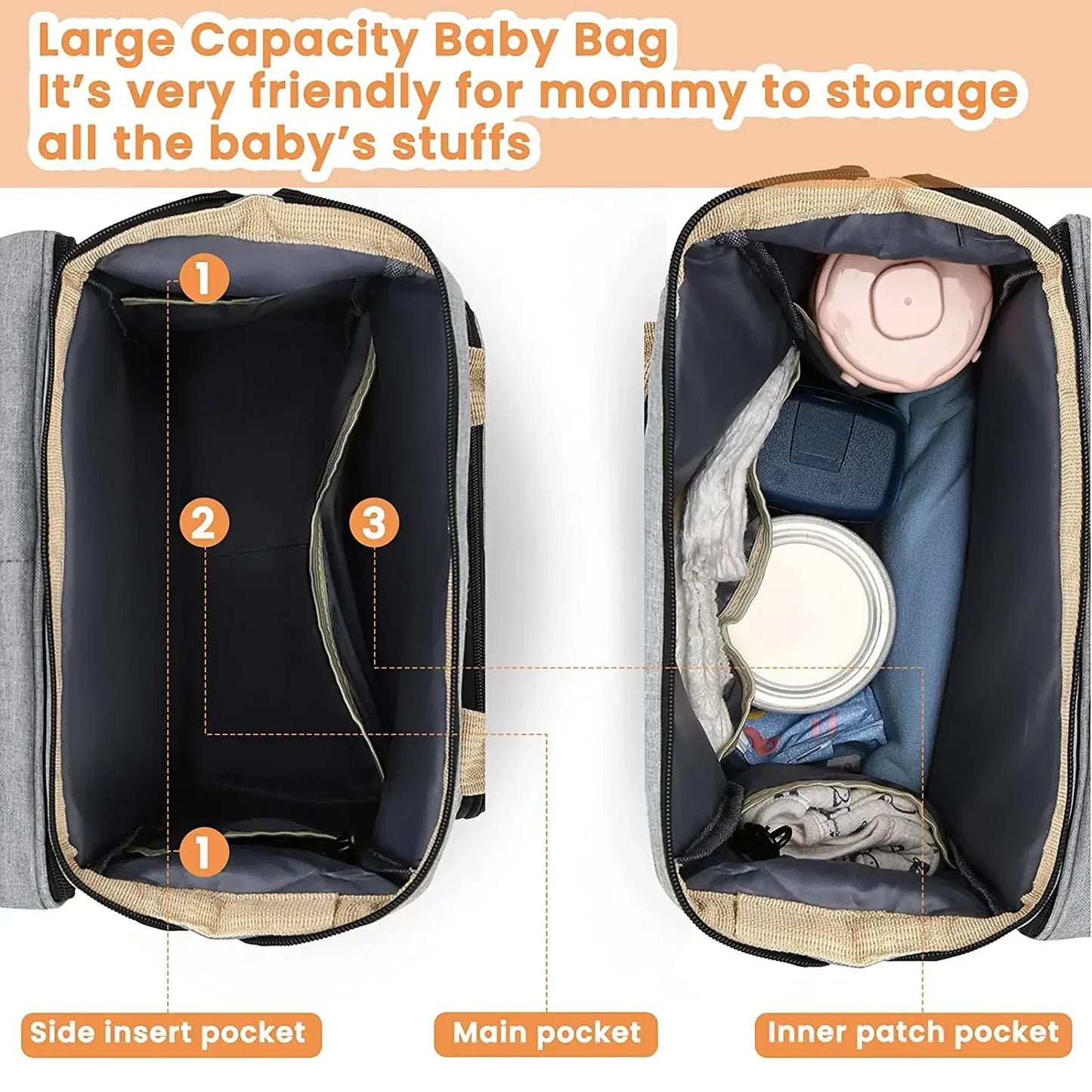 Mommy Backpack & Baby Bed Combo