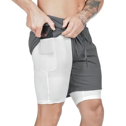 Performance Dual-Layer Running Shorts