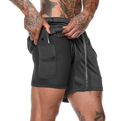 Performance Dual-Layer Running Shorts