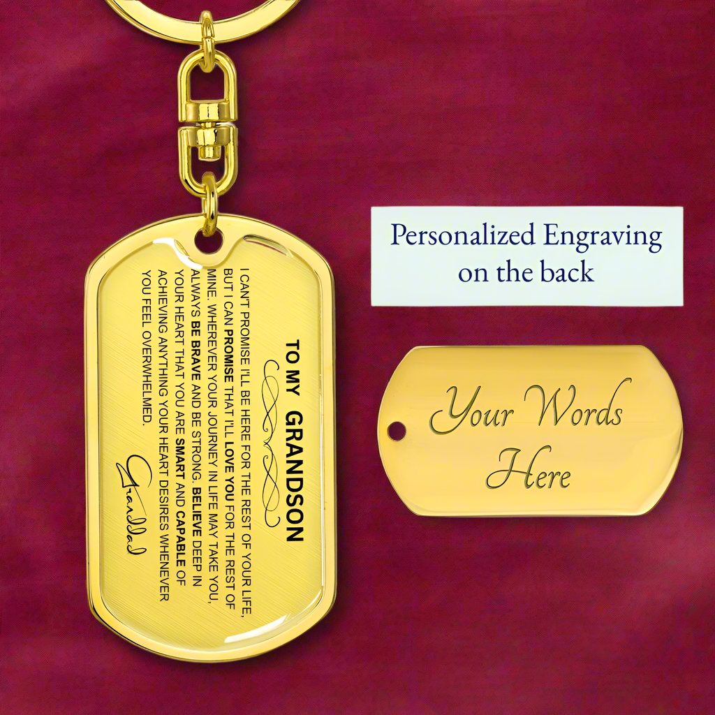 Timeless Grandfather-Grandson Keepsake Keychain