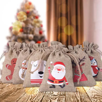 Santa's Surprise Advent Gift Bags