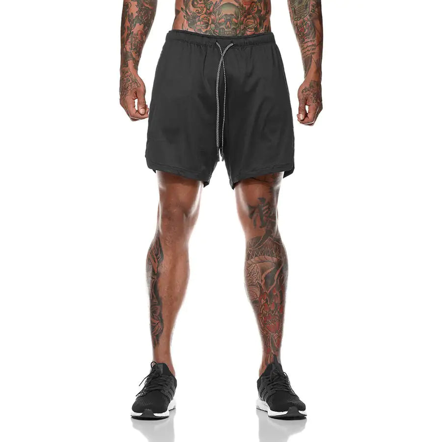 Performance Dual-Layer Running Shorts