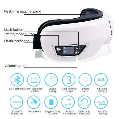 Eye Massager With Heat Smart Airbag